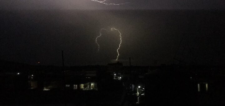 Night thunderstorm